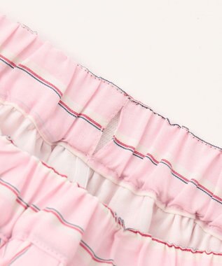 組曲 KIDS 【吸水速乾】【110-140㎝】ストライプ スカート ピンク系1