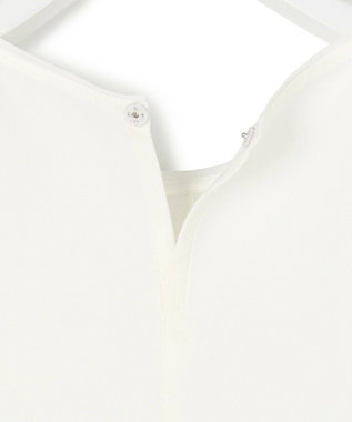 23区 【吸水速乾/UVカット/接触冷感】ストレッチジョーゼット シアーコンビ カットソー ホワイト系