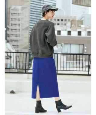 AMERICAN HOLIC ラグランロゴスウェット2 Charcoal Gray