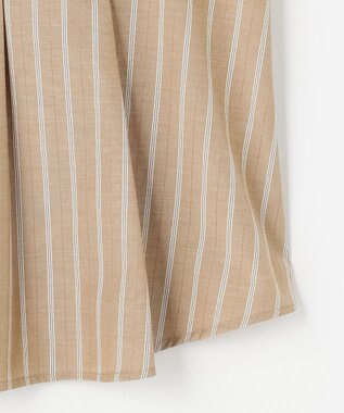 J.PRESS LADIES L TC ハイカウントストライプ シャツ ブラウス モカストライプ系