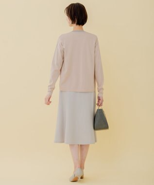 自由区 【XSサイズ～/洗える/セット可】シャインハイゲージ カーディガン ピンク系