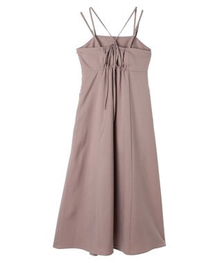earth music&ecology ダブルストラップキャミワンピース Pink Beige
