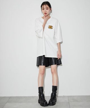 WEGO 【ユニセックス着用ITEM】サークルロゴBIGT（S） ホワイト