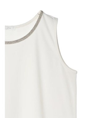 Green Parks ビジューテープタンクトップ Ecru