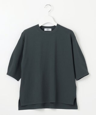 J.PRESS LADIES 【洗える】 レーヨンエリートストレッチ パフスリーブ ニット ダークグリーン系