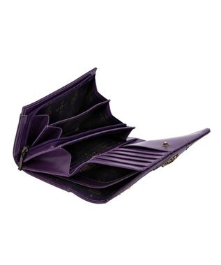 ANNA SUI エレノア 内Lファスナー二つ折り財布 パープル