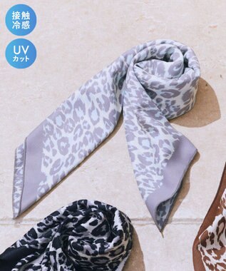 earth music&ecology 【予約】ふるふるひんやり アニマル柄スカーフ