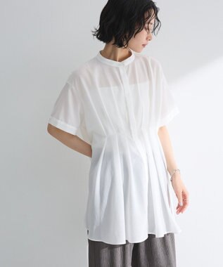 Green Parks ウエストタックシャツチュニック Off White