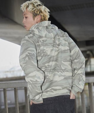 WEGO 【ユニセックス着用ITEM】パターンメタルワンポイントプルパーカー 柄2