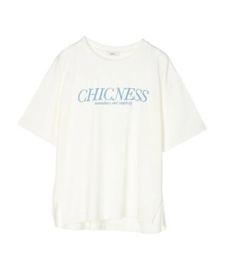 earth music&ecology ＣＨＩＣＮＥＳＳ　スリットＴ Off White