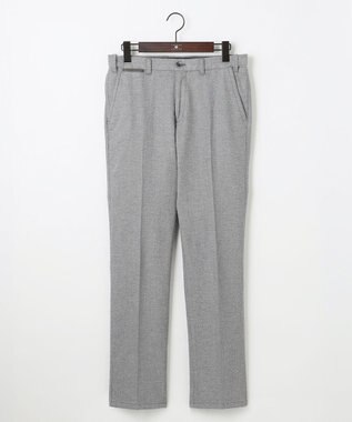 JOSEPH ABBOUD 【キングサイズ・ウエストも伸びる!オーガニックコットン使用】ムリネへリンボンストレッチ パンツ ライトグレー系