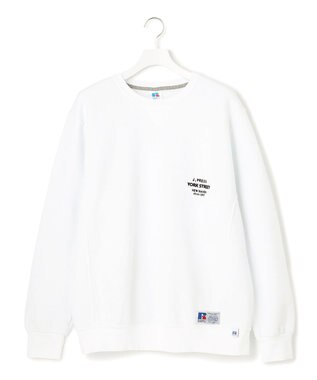J.PRESS YORK STREET 【UNISEX】RUSSELL×YORK STREET クルー ホワイト系