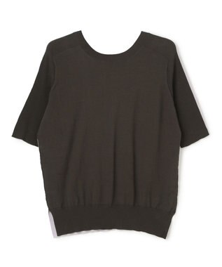 BEIGE， JULIE / コットンシルク 2WAY半袖ニット Lilac