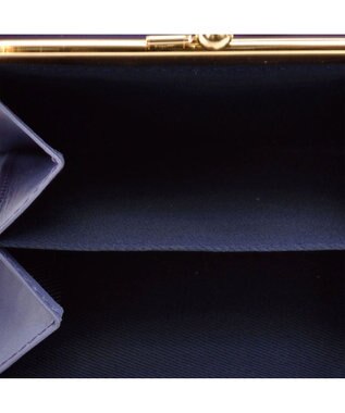 UNBILLION ペルケ perche ジェムストーンヒネリかぶせ三つ折りミニ財布 ラベンダー