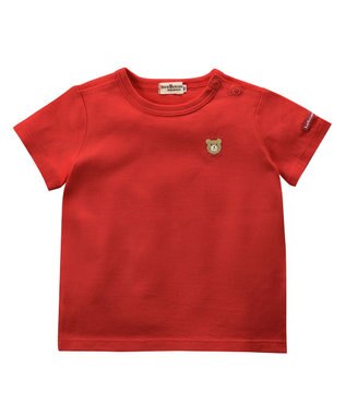 MIKI HOUSE HOT BISCUITS ワンポイント半袖Tシャツ＆顔ドンブルマギフトセット【BOX付き】 赤