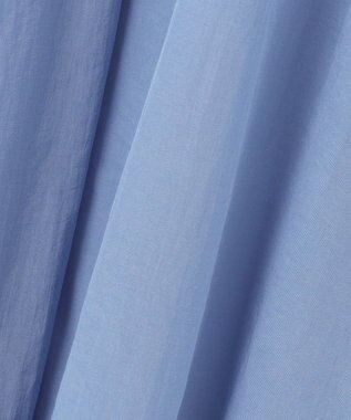 23区 L 【Lサイズ限定/接触冷感/速乾性/洗える】エアリーブライトローン Vネックワンピース ブルー系