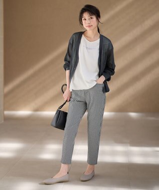 ANY メッシュカーディガン チャコール