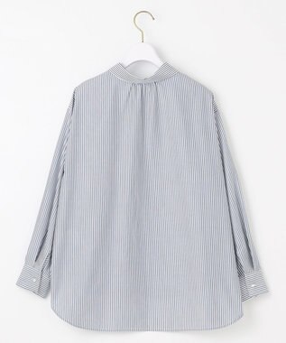 ANY SIS 【UVケア】イージーケアストライプ シャツ ブルーストライプ
