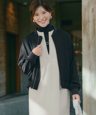 UNFILO 【暖かさ＆着心地の良さで大ヒット】コットンカシミヤ タートルネックカットソー ブラック