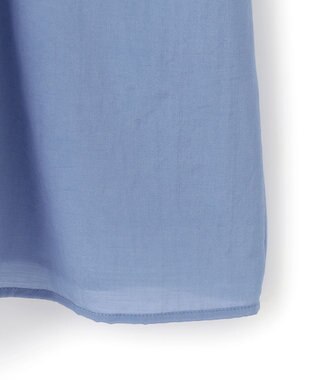 23区 L 【Lサイズ限定/接触冷感/速乾性/洗える】エアリーブライトローン Vネックワンピース ブルー系