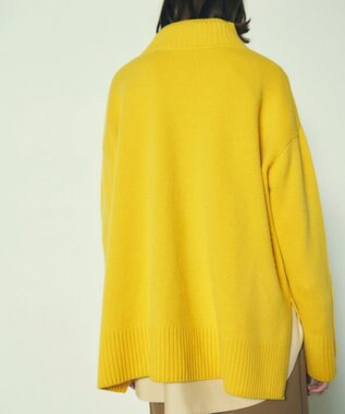 GRACE CONTINENTAL メリノウールニットトップ イエロー