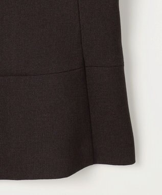 自由区 【セットアップ対応】リネンライクシンセティックノースリーブ ブラウス ダークブラウン