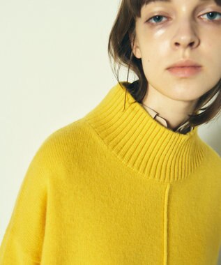 GRACE CONTINENTAL メリノウールニットトップ イエロー