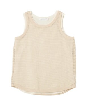 AMERICAN HOLIC 【２点セット】メッシュレイヤードタンクトップ Ivory