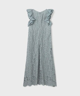 GRACE CONTINENTAL フリルレースワンピース ブルー