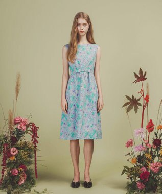 TOCCA 【洗える・消臭】SCARLET MALLOW ドレス グレー系7