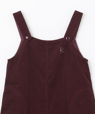 組曲 KIDS 【150-160㎝】コーデュロイ ワンピース ワイン系