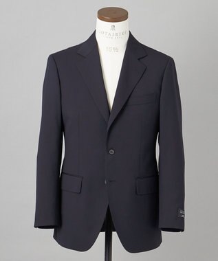 GOTAIRIKU オールシーズン対応【御幸毛織】WOOL×SOLOTEX ストレッチスーツ（ネイビー無地） ネイビー系