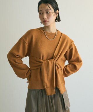 Green Parks armonia．ツイストレイヤードプルオーバー Camel