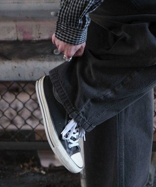 WEGO 【SMLサイズ展開】イージー3Dバレルレッグデニムパンツ デニムブラックソノタ