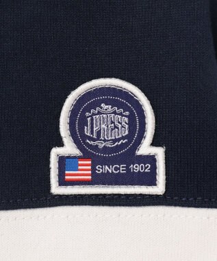 J.PRESS KIDS 【110-130cm】切替×袖プリント 長袖Tシャツ オフホワイト系