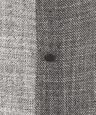 ICB L ライトスラブツイード シャツジャケット ブラック×オフホワイトミックス