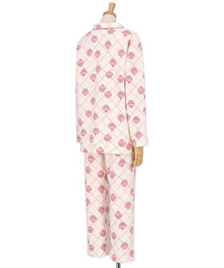 Wing パジャマ 綿100%(本体肌側) あったか 3Lまで対応 大きいサイズ 長袖 長ズボン 冬 レディース EP6020 ウイング／ワコール ピンク