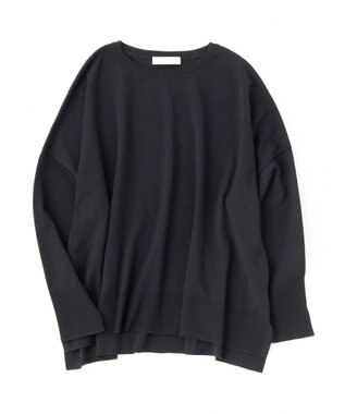 UNFILO 【洗える/抗菌防臭】マイビューティー クロップド丈ニット ブラック