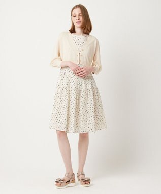 TOCCA 【洗える！】SHEER KNIT カーディガン ベージュ系