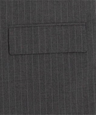 WEGO 【フォーマル/セットアップ対応】ダブルテーラードジャケット グレーストライプ