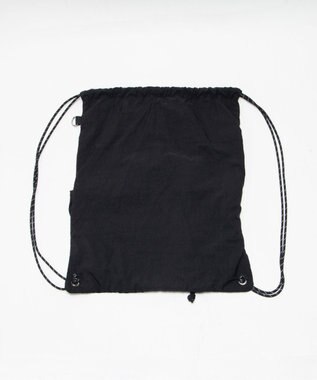WEGO 【ユニセックス着用ITEM】センターzipナップサック ブラック