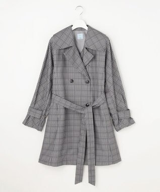 組曲 L リラクシング トレンチコート グレー×ブラック系3