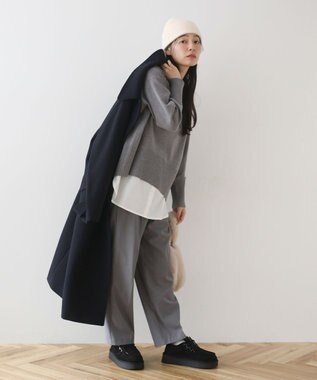 Green Parks ２ＷＡＹステンカラーロングコート Dark Navy