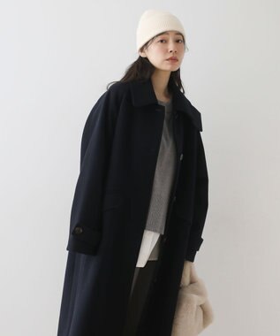 Green Parks ２ＷＡＹステンカラーロングコート Dark Navy