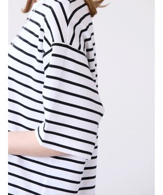 AMERICAN HOLIC 抗菌防臭＋ＵＶカット裾ラウンドカットチュニック Border