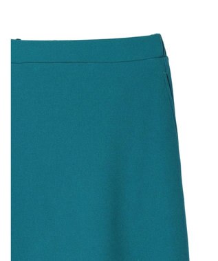 Green Parks カットジョーゼット裾フレアスカート Blue Green