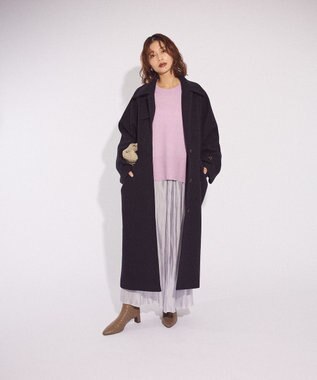 Green Parks ２ＷＡＹステンカラーロングコート Dark Navy