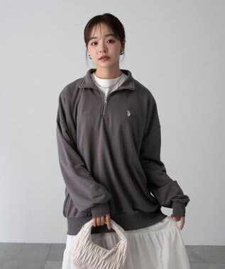 WEGO 【WEB限定/25年秋冬新作/ユニセックス着用ITEM】別注USPOLOハーフZIPPO スミクロ