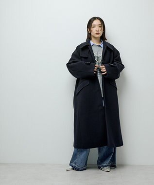 Green Parks ２ＷＡＹステンカラーロングコート Dark Navy