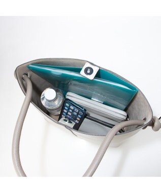 UNBILLION cachecache 丸ハンドルスクエアバケツワンショルダー シルバー